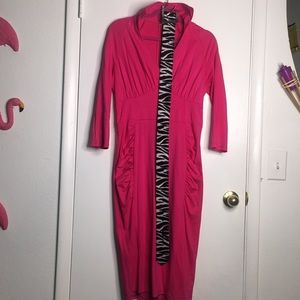 Deadly Dames hot pink dress
